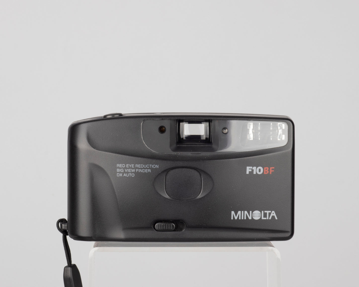Appareil photo argentique Minolta F10 BF 35 mm avec étui et manuel (série 37824156)