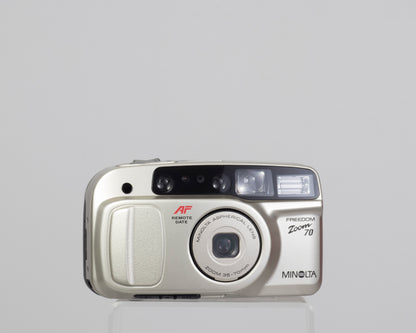 Appareil photo Minolta Freedom Zoom 70 Date 35 mm avec boîte, étui et manuel (nouveau stock ancien)