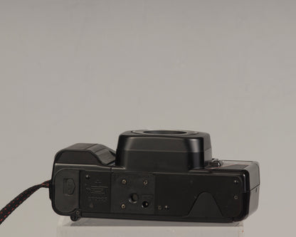 The Nikon Tele Touch (aka L35TWAF) bottom view; this is a classic twin lens 35mm point-and-shoot camera 