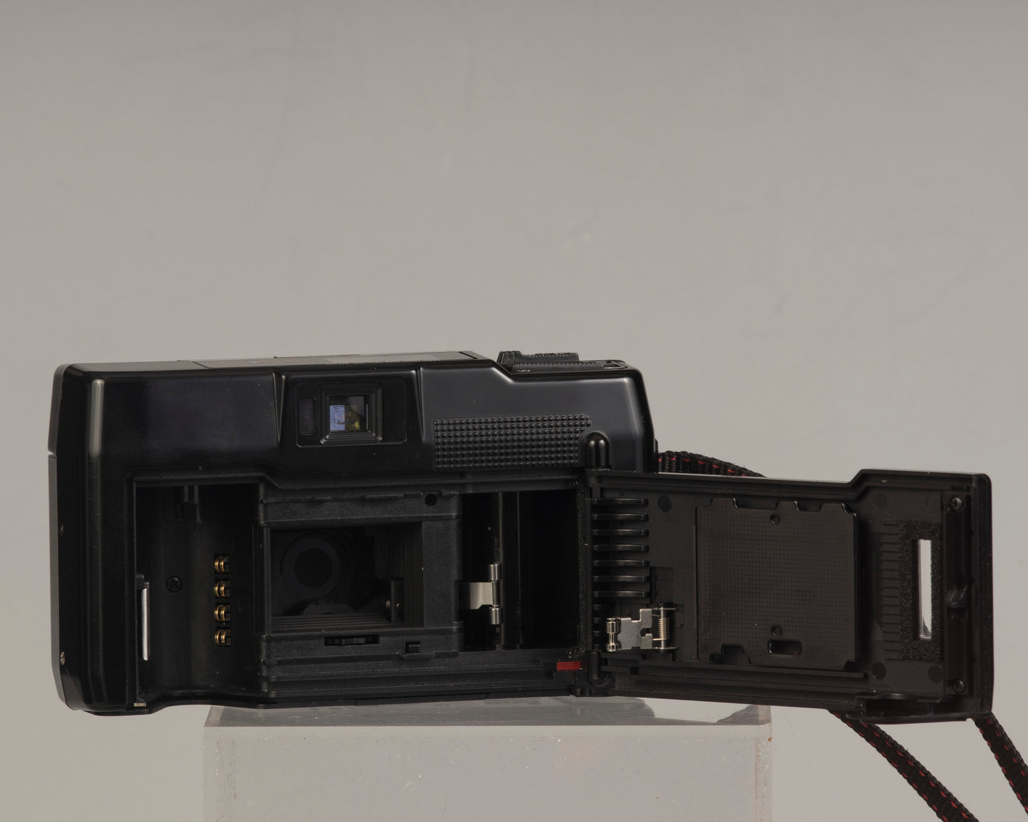 The Nikon Tele Touch (aka L35TWAF) film door view; this is a classic twin lens 35mm point-and-shoot camera 