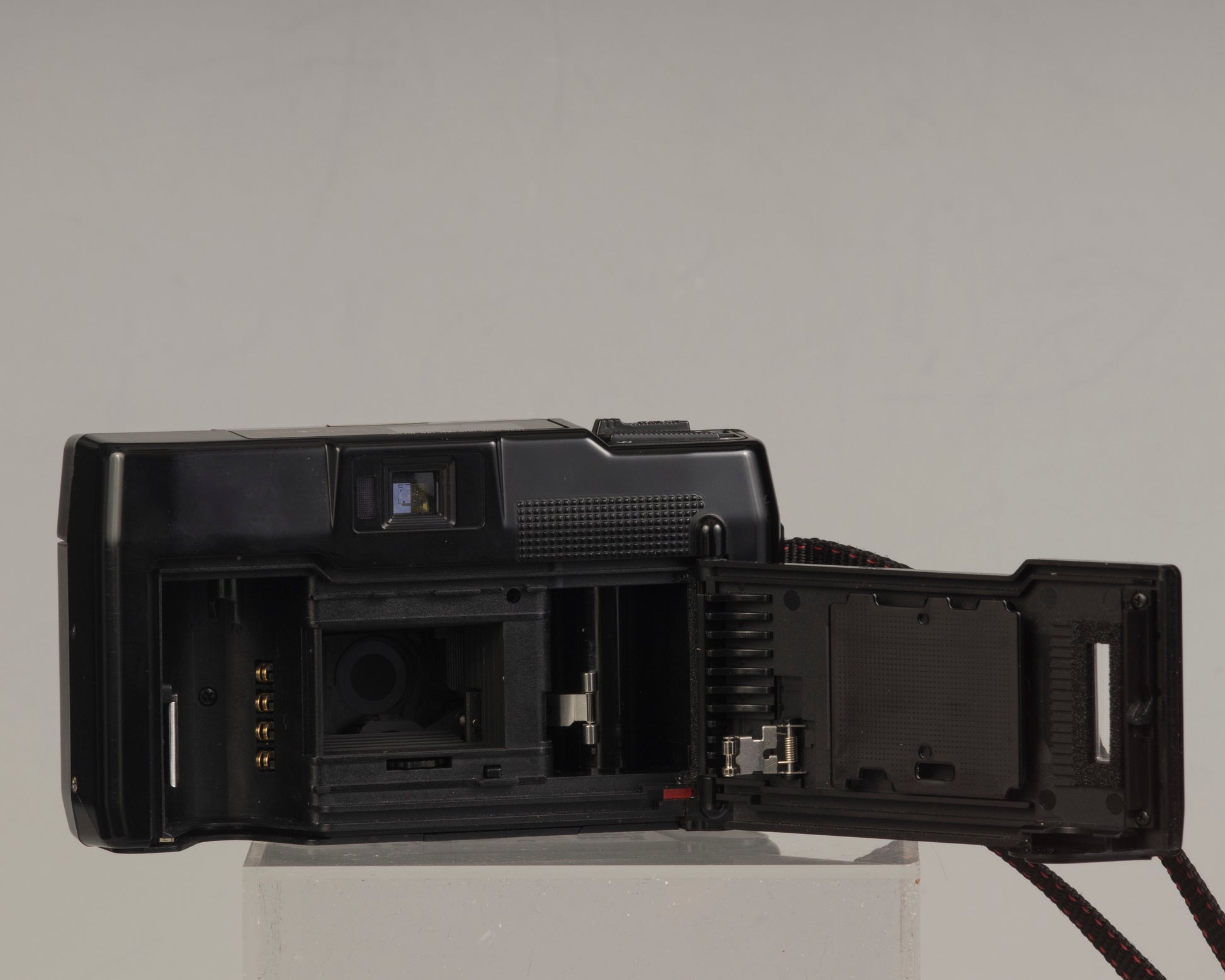 The Nikon Tele Touch (aka L35TWAF) film door view; this is a classic twin lens 35mm point-and-shoot camera 