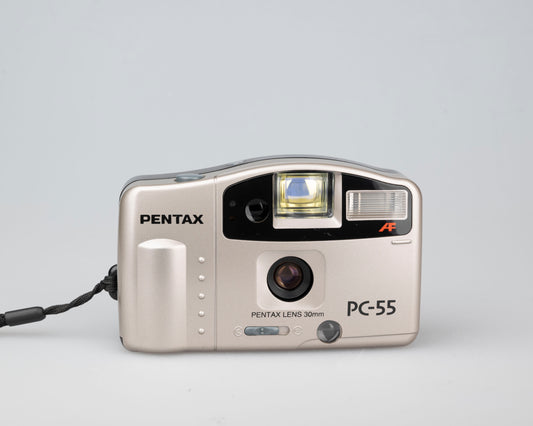 Pentax PC-55 35mm camera w/ case (serial 9509191)