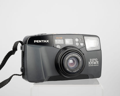 Pentax Espio 105WR 35mm camera w/ original box, case, and manual (serial 5469852)