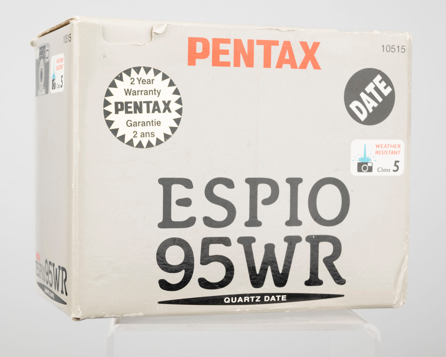Appareil photo Pentax Espio 95WR 35 mm avec boîte d'origine et manuel (série 5690723)