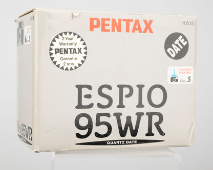 Appareil photo Pentax Espio 95WR 35 mm avec boîte d'origine et manuel (série 5690723)