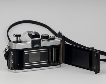 Praktica MTL 5 35mm film SLR camera with Rikenon 50mm f2 lens