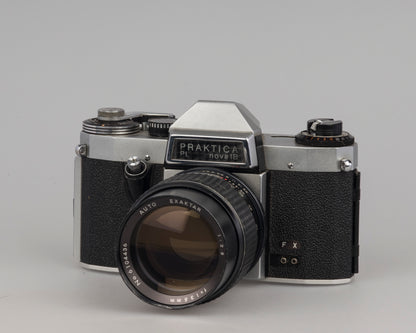 Praktica Nova 1B 35mm SLR camera with Exaktar 135mm f2.8 lens