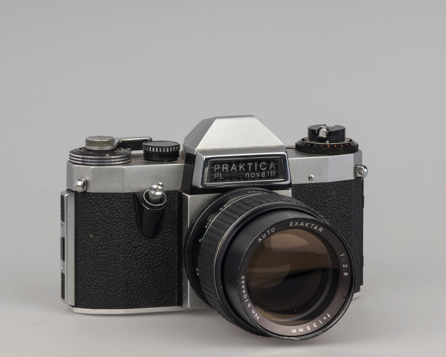 Praktica Nova 1B 35mm SLR camera with Exaktar 135mm f2.8 lens