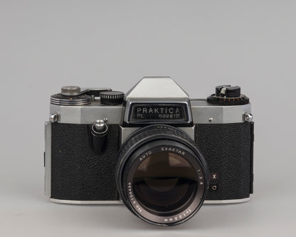 Praktica Nova 1B 35mm SLR camera with Exaktar 135mm f2.8 lens