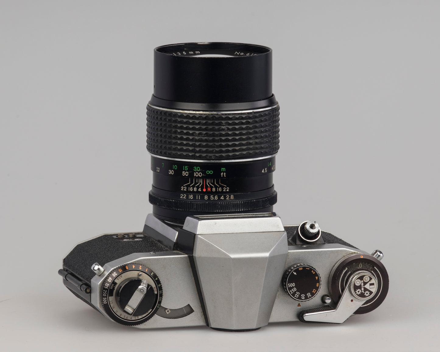 Praktica Nova 1B 35mm SLR camera with Exaktar 135mm f2.8 lens