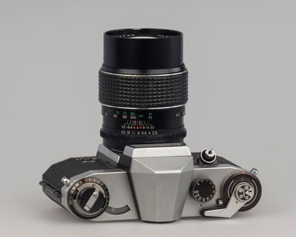 Praktica Nova 1B 35mm SLR camera with Exaktar 135mm f2.8 lens