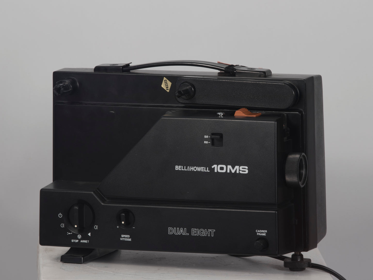 Bell and Howell 10MS dual 8mm & Super 8 projector. 