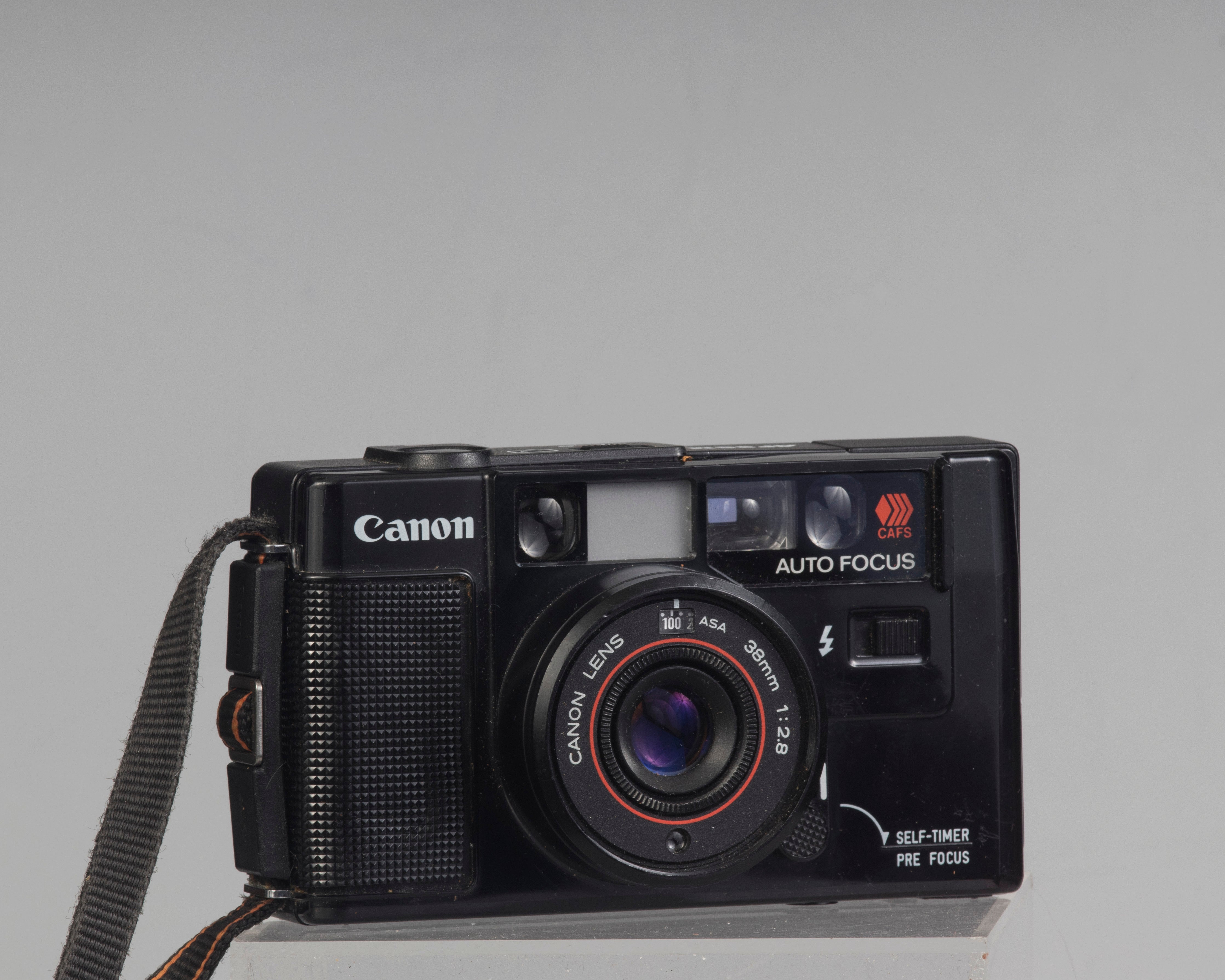 Canon AF35M (aka Sure Shot or Autoboy) 35mm film point-and-shoot w