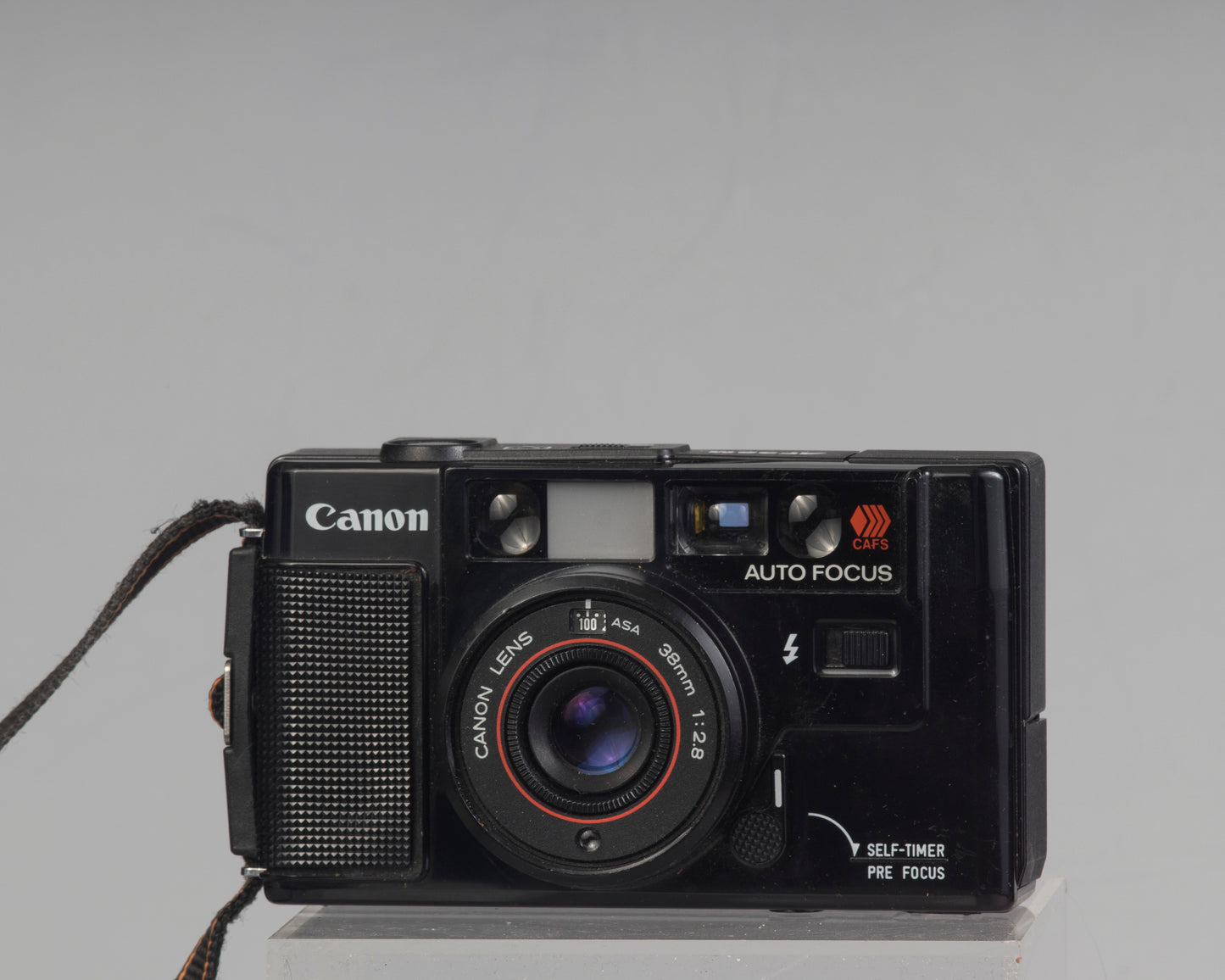 Canon AF35M (alias Sure Shot ou Autoboy) Film 35 mm point-and-shoot avec étui