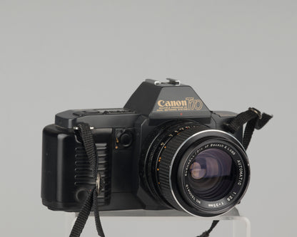 Canon T70 35 mm SLR avec objectif grand angle 35 mm f2.8