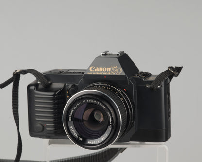Canon T70 35 mm SLR avec objectif grand angle 35 mm f2.8