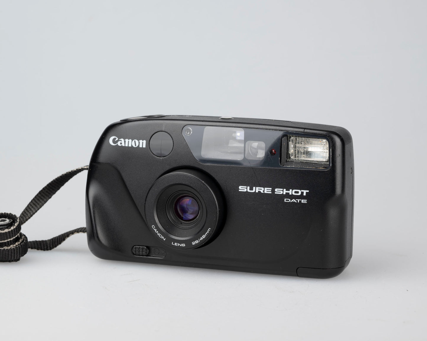 Canon New Sure Shot Date 35mm film camera w/ case (serial 1923077)