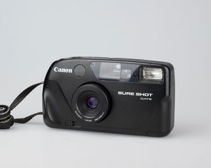 Canon New Sure Shot Date 35mm film camera w/ case (serial 1923077)