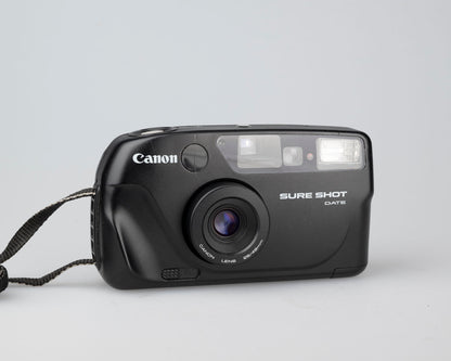 Canon New Sure Shot Date 35mm film camera w/ case (serial 1923077)
