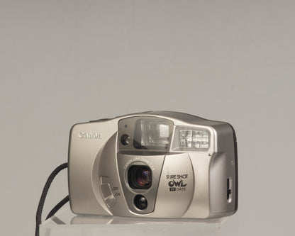Canon Sure Shot Owl PF Date: a point-and-shoot 35mm film camera with a 35mm f/3.8 lens