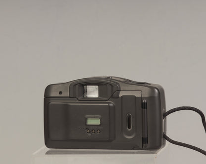 Canon Sure Shot Owl PF Date (back view) : a point-and-shoot 35mm film camera with a 35mm f/3.8 lens