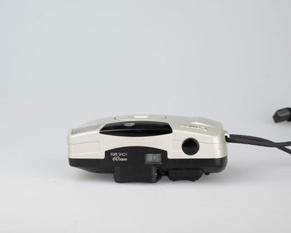 Canon Sure Shot 60 Zoom 35mm film camera - viewfinder issue; otherwise works well (serial 9404853)