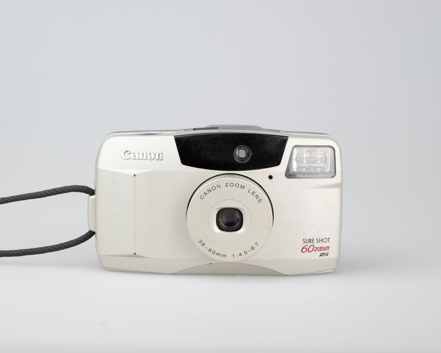 Canon Sure Shot 60 Zoom 35mm film camera - viewfinder issue; otherwise works well (serial 9404853)