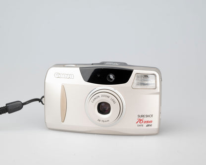 Canon Sure Shot 76 Zoom Date 35mm film camera w/ case (serial 4665893)