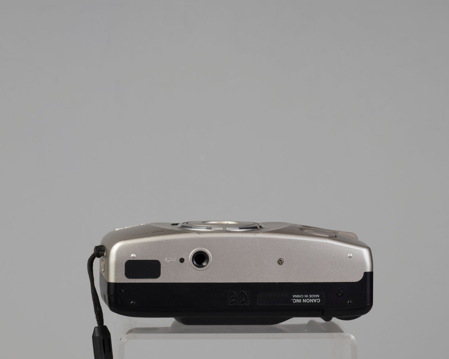 The Canon Sure Shot 85 Zoom Date bottom view