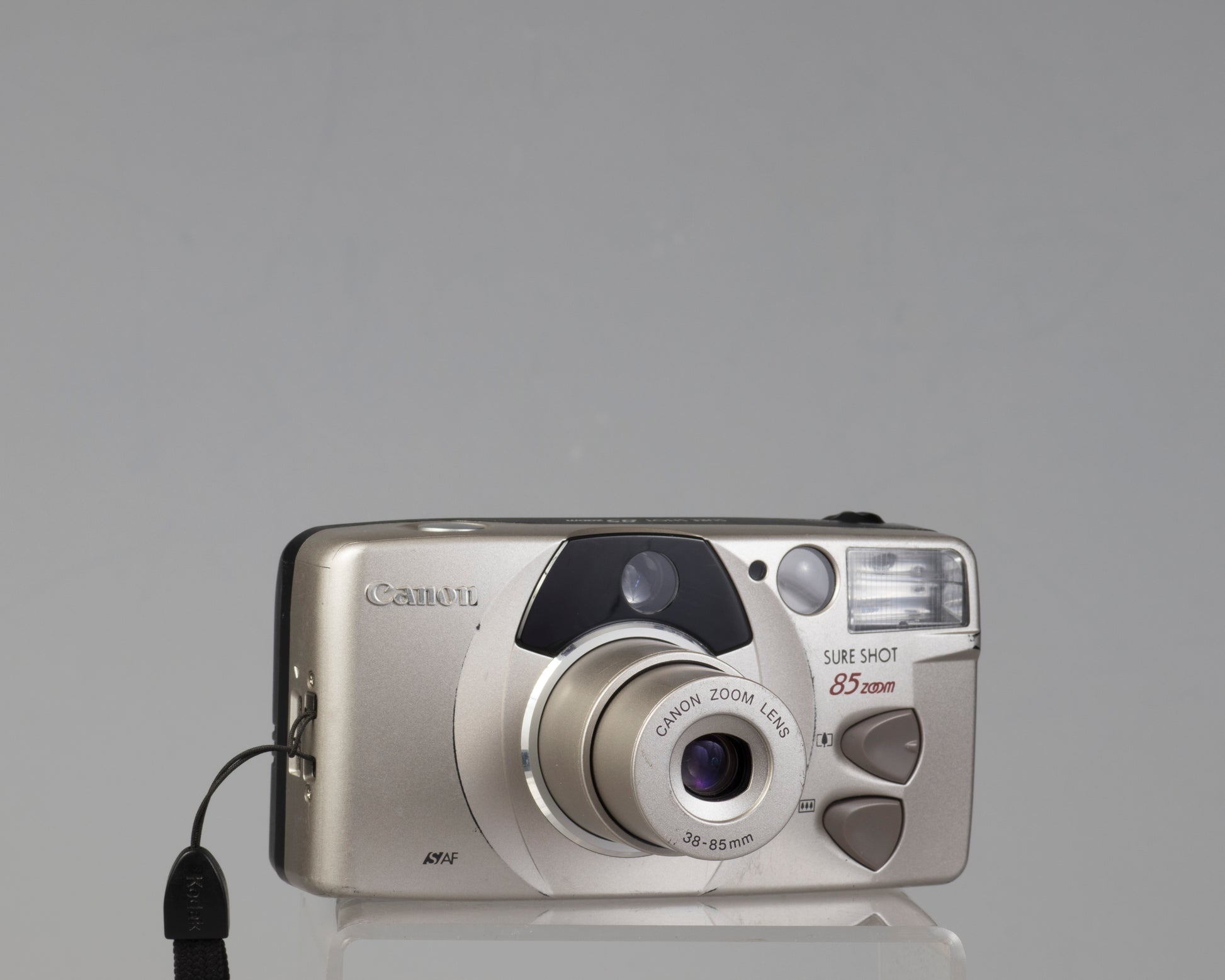 The Canon Sure Shot 85 Zoom (lens zoomed out)