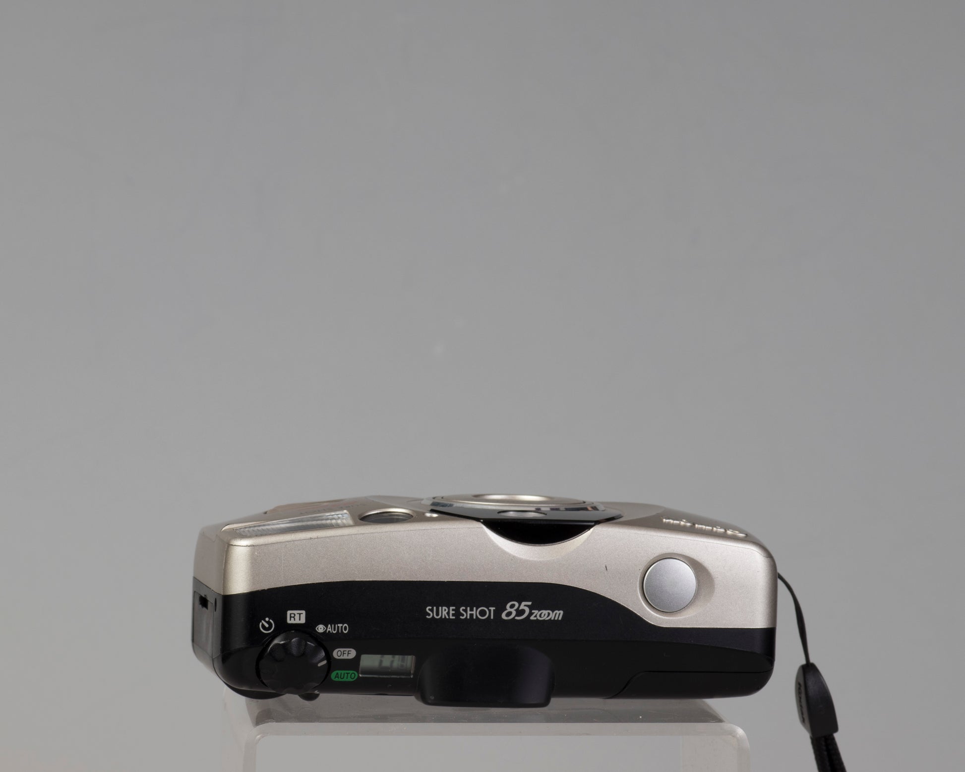 The Canon Sure Shot 85 Zoom top view