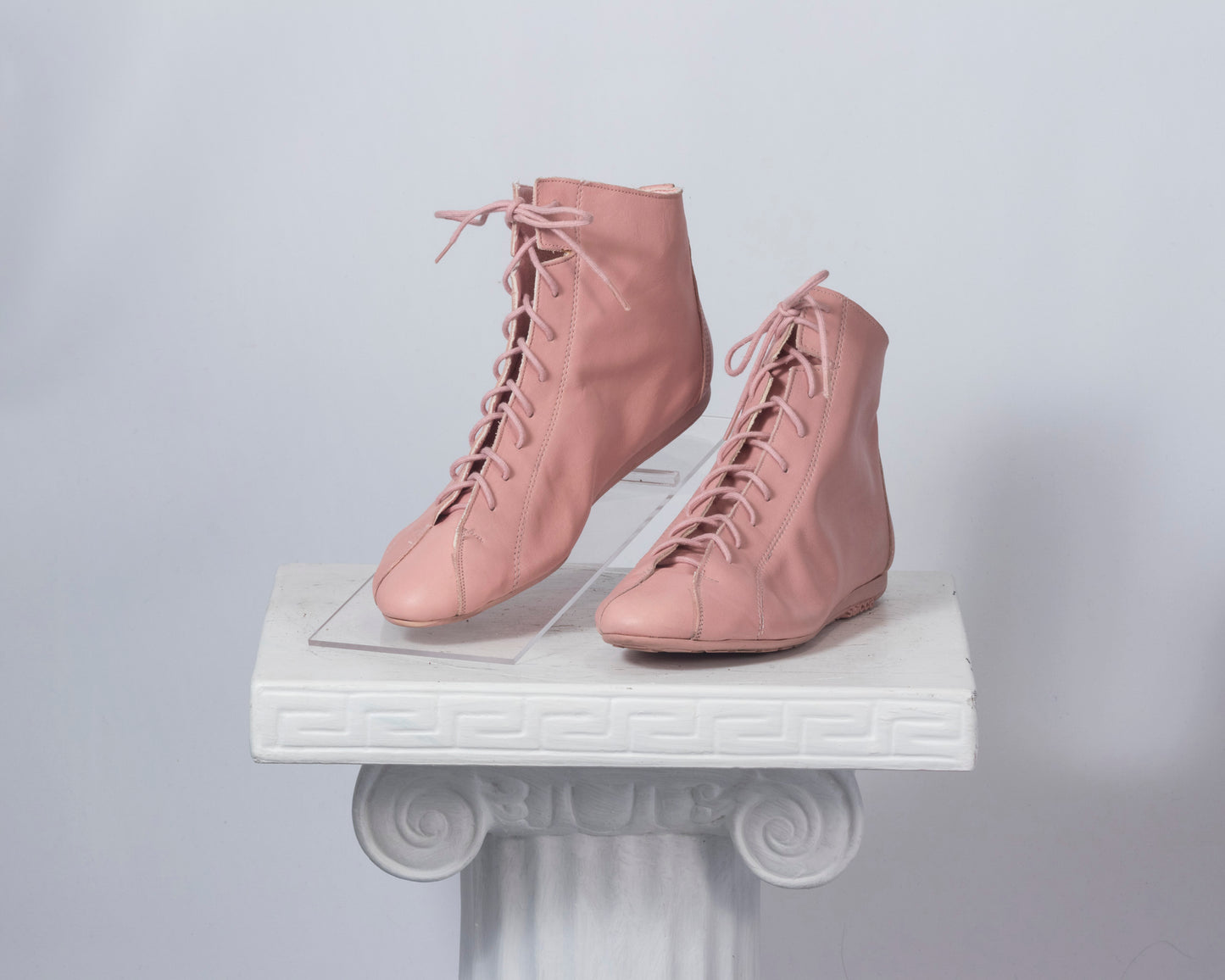 Sbicca pink lace up sneaker boots - women's 7.5