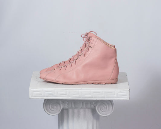 Sbicca pink lace up sneaker boots - women's 7.5