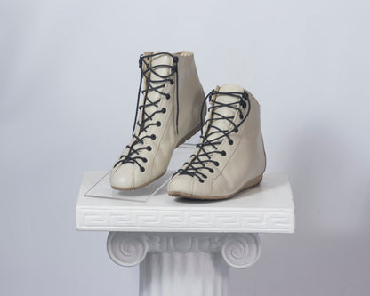 Bottines baskets écrues 7.5
