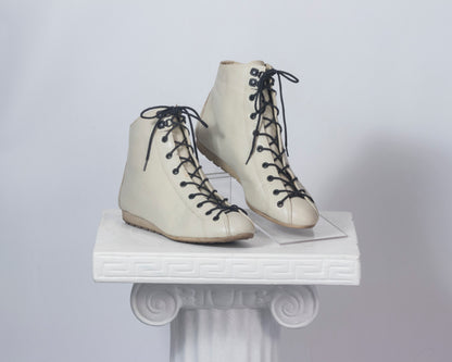 Bottines baskets écrues 7.5