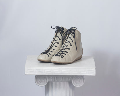 Bottines baskets écrues 7.5