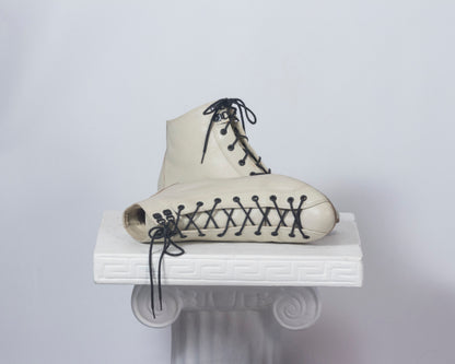 Bottines baskets écrues 7.5
