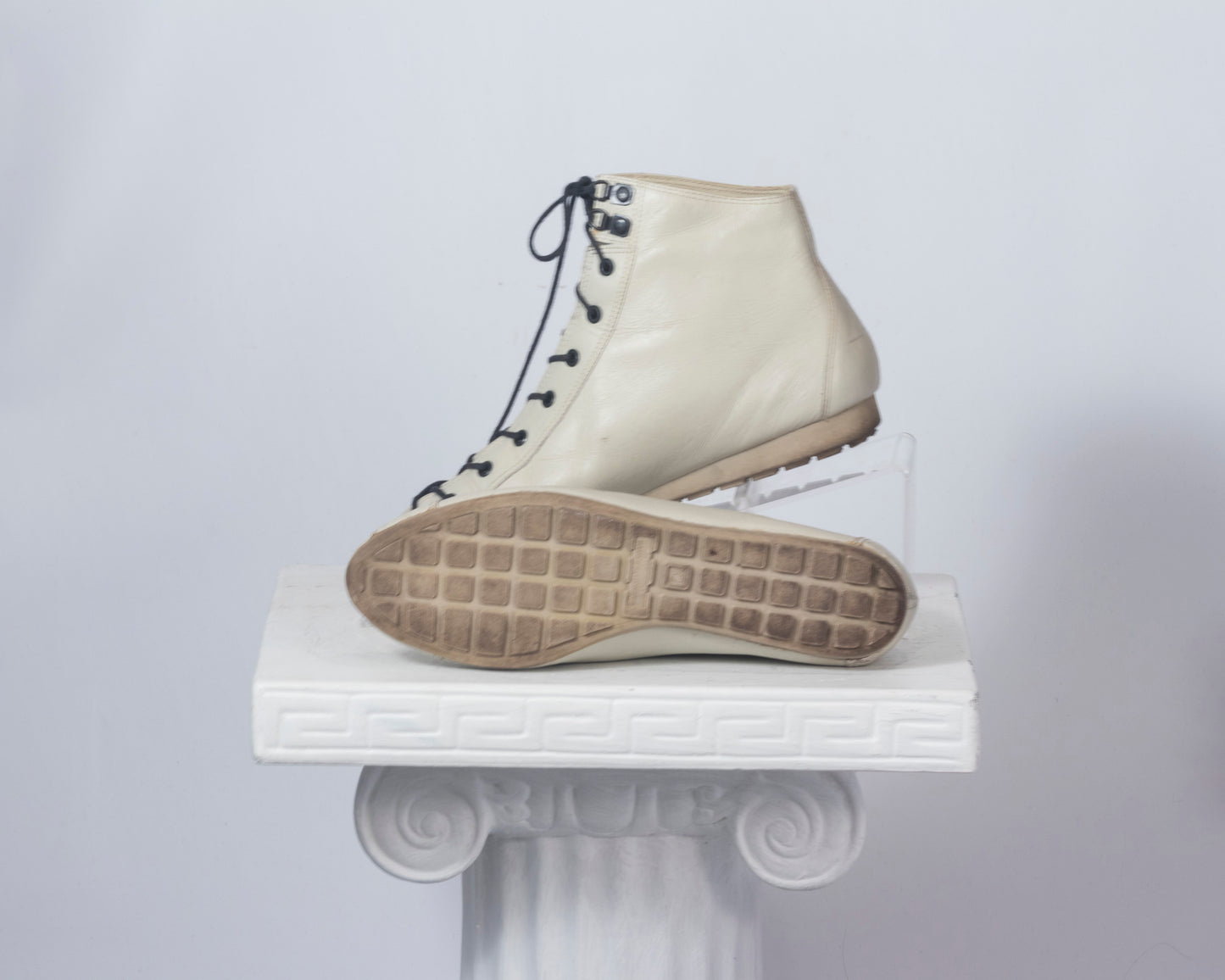 Bottines baskets écrues 7.5