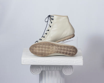 Bottines baskets écrues 7.5
