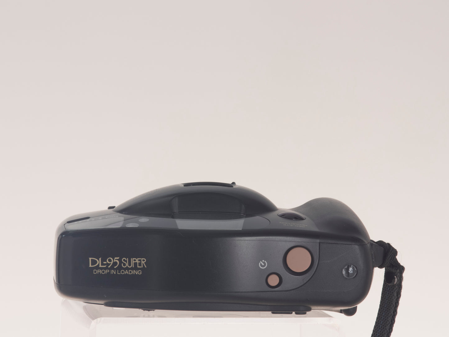 Fuji DL-95 Super autofocus 35mm film camera. Top view.