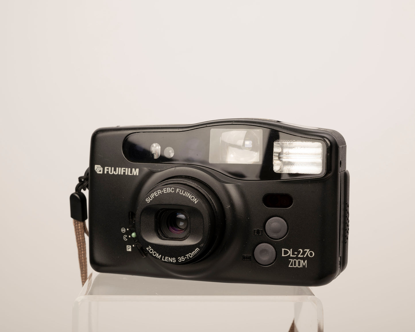 Appareil photo Fujifilm DL-270 Zoom 35 mm avec boîte, étui et manuel d'origine (série 80500003)