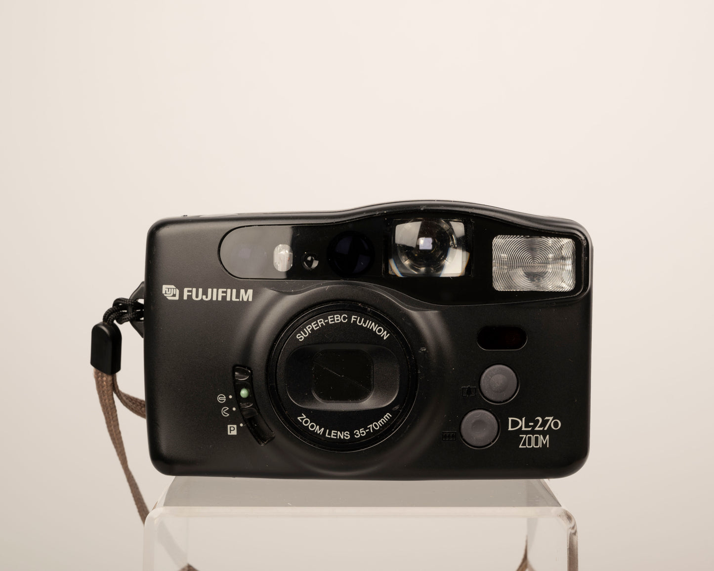 Appareil photo Fujifilm DL-270 Zoom 35 mm avec boîte, étui et manuel d'origine (série 80500003)