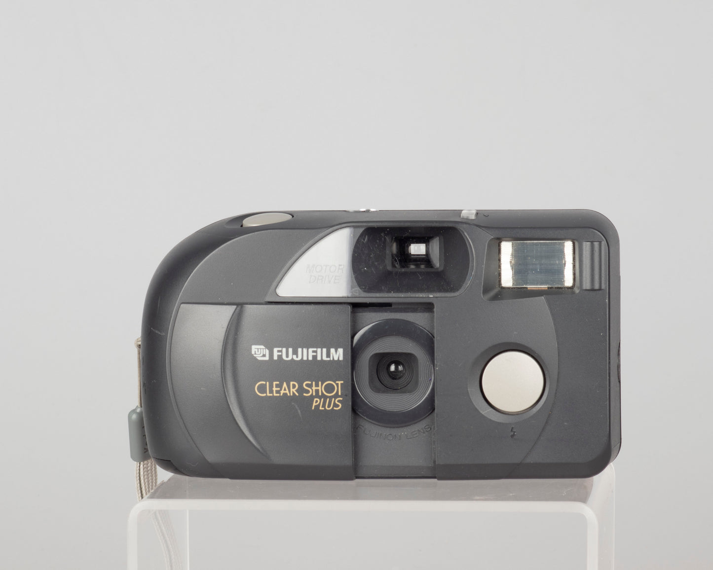 Fujifilm Clear Shot Plus 35mm film camera (grey strap)