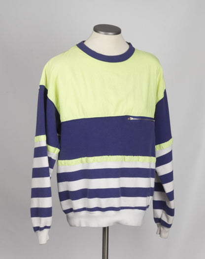 colourful 90s sweatshirt jersey nylon lime green purple