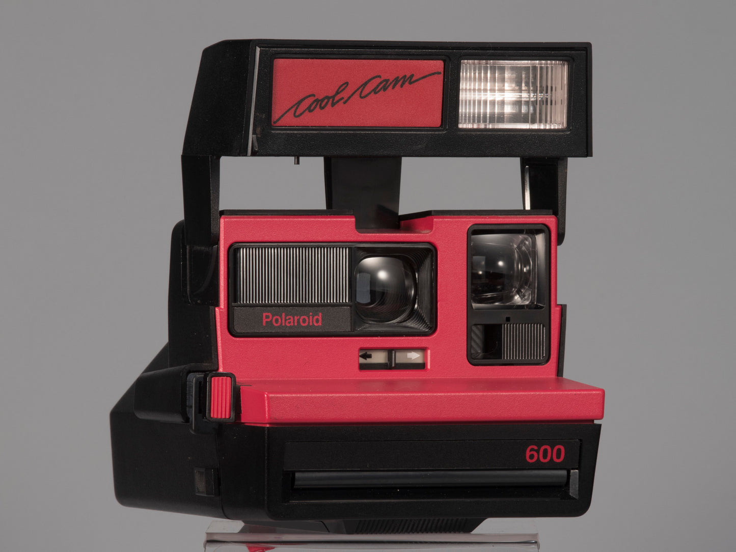 Red Polaroid 600 Cool Cam instant camera
