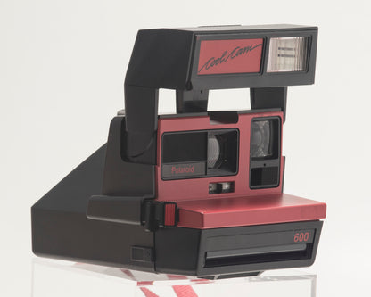 Red Polaroid 600 Cool Cam instant camera