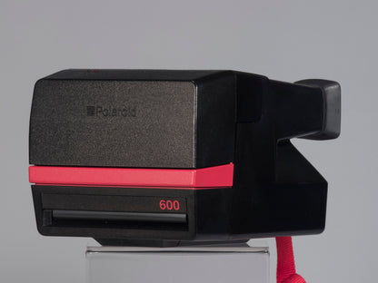 Red Polaroid 600 Cool Cam instant camera