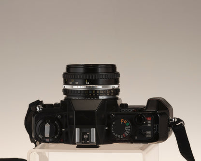 Nikon N2000 35mm film SLR + 50mm f1.8 lens