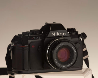 Nikon N2000 35mm film SLR + 50mm f1.8 lens