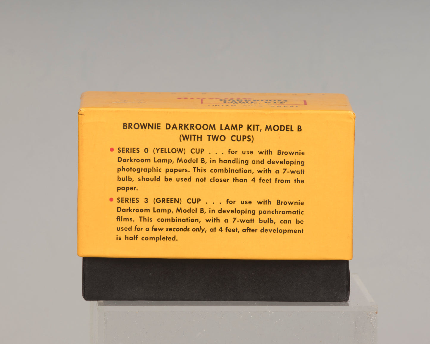 Kodak Brownie Darkroom Lamp Kit Model B (safelights) in original box